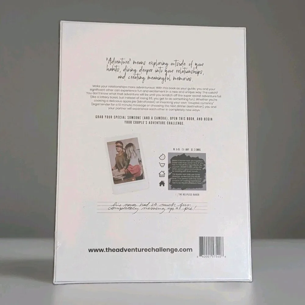 Brand New Sealed The Adventure Challenge Couples Edition Scratch Off Date Book